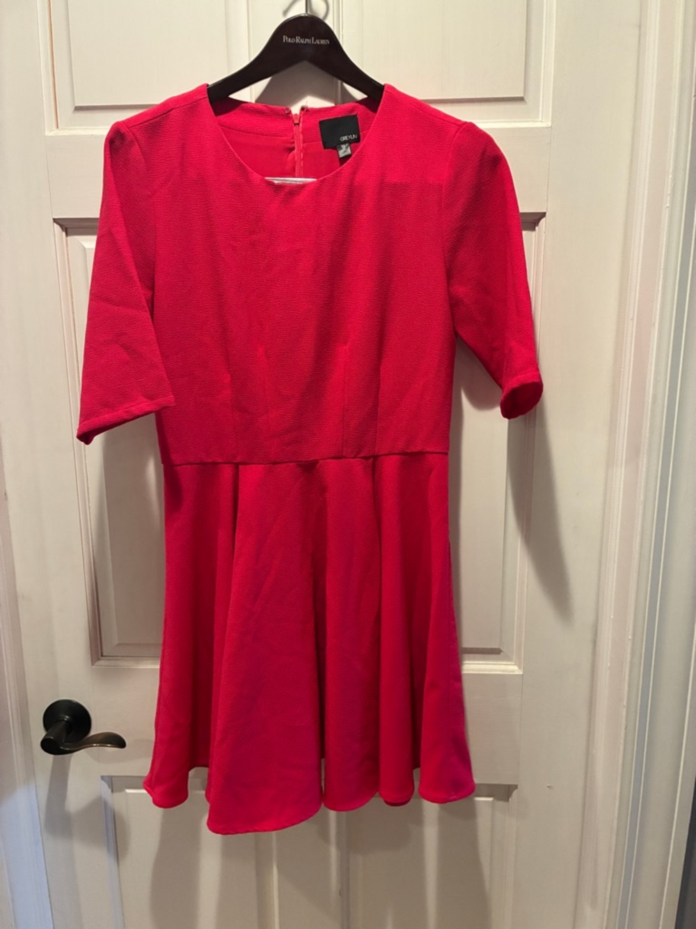 Greylin Hot Pink Fit-and-Flare Dress